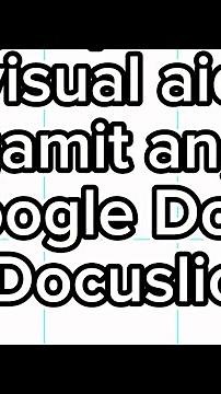 Easy visual aids using Docuslice App + Google Docs