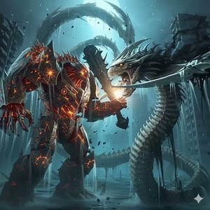 Eternal Abyssal Guardian vs Sea Reaper — Titanic Clash of the Drowned Titans