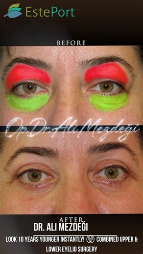 Look 10 Years Younger Instantly! 😲 Combined Upper & Lower Eyelid Surgery