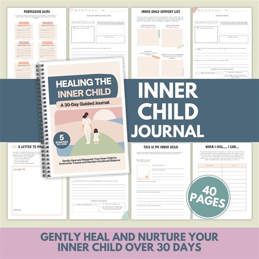 Inner Child Healing Journal: 30-day Therapy Workbook (PDF) - Etsy Australia