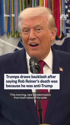 Trump draws backlash for Rob Reiner comments