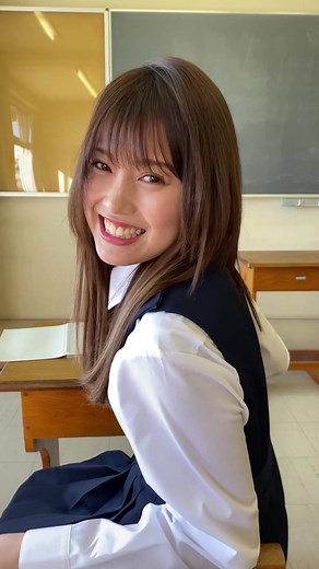 返事はもちろん… #岡部麟 #AKB48 #どうしても君が好きだ #べりん #青春 #青春の1ページ #教室 #もし学校にAKBがいたら