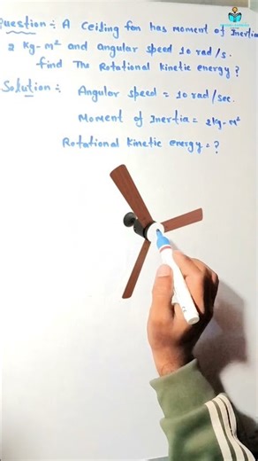 One Question That Explains Rotational Kinetic Energy 🚀 | Physics in Hindi #shorts