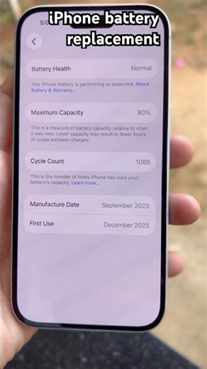 iPhone battery Replacement Without Error Message #shorts #iphone #iphonebattery #replacement #asmr