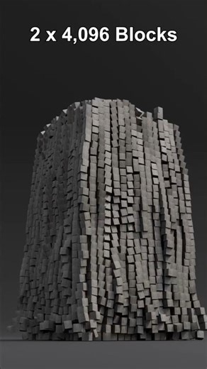 1 Block vs 15,625 Blocks | Blender Physics Test