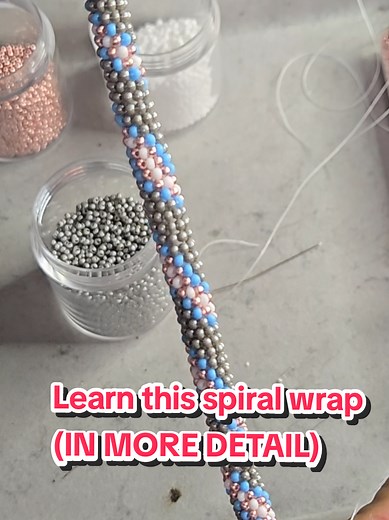 Detailed Spiral Pattern Beading Tutorial