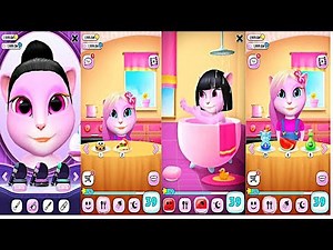 New My Talking Angela BABY VS KID VS ADULT SIZE 2018 Gameplay