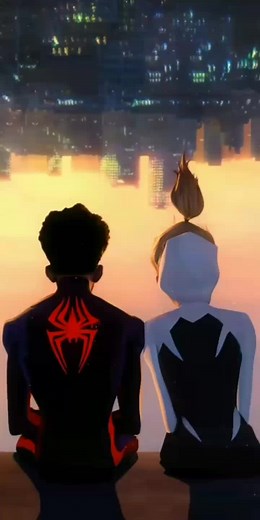 Spider-Man Across the Spider-Verse Wallpaper | Miles Morales & Gwen Stacy