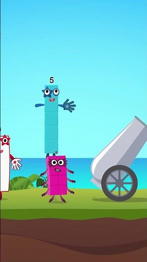 Numberblocks Learn to Count 5 Magic Run World Adventure - Numberblocks Canon Number in Flower World