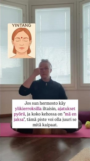 Jokaisen 40+ naisen akupiste väsymykseen ja ylivirittyneisyyteen ☯️ #esivaihdevuodet #akupainanta