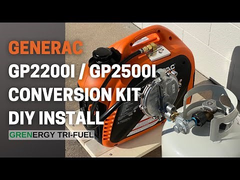 Generac GP2200i & GP2500i Inverter Generator - DIY Propane and Natural Gas Conversion Kit