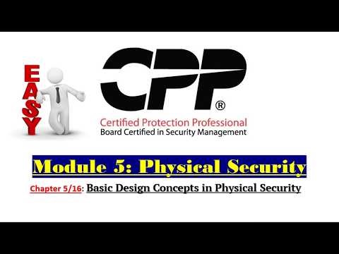 CPP Module 5 - Chapter 5/16: Basic Design Concepts in Physical Security