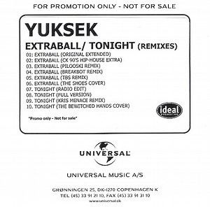 Yuksek - Extraball/Tonight (Remixes)