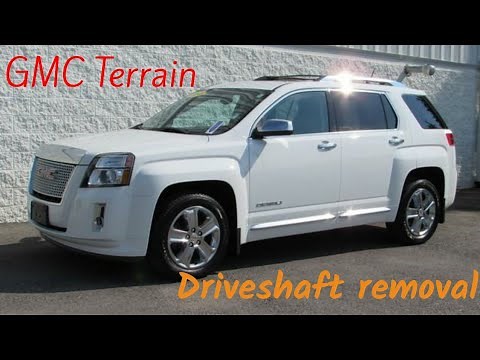GMC terrain rear driveshaft removal