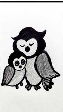 owl drawing tutorial video #viralshorts#viralvideo#drawing#shorts#shortvideo#drawing#art