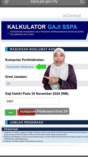 Kenaikan gaji Fasa 2 untuk penjawat awam akan dilaksanakan pada 1 Januari 2026. Ini cara kira kenaikan gaji terkini SSPA. #kenaikangaji #pelarasangaji #PenjawatAwam #penjawatawammalaysia #kakitanganawam #gajipenjawatawam #naikgaji | Ecentral
