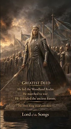 THRANDUIL: The Coldest King in Middle-earth ❄️ #Tolkien