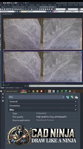 Differences in Importing Photos into AutoCAD via Screenshot vs. Paint #autocad #autocadforbeginners