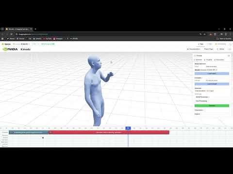 Testing NVIDIA AI that generates human motion from text