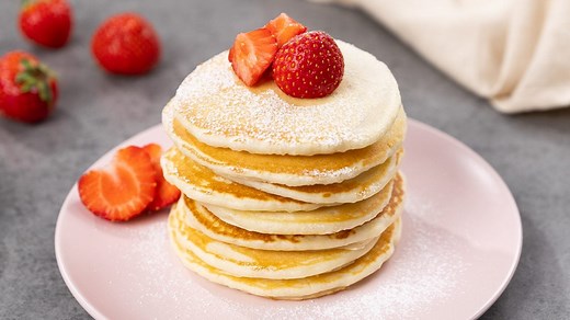 Fluffy Eggless Pancakes Recipe