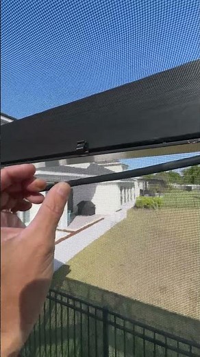 Pool Cage String Light Clip Install - Quick Demo #Shorts