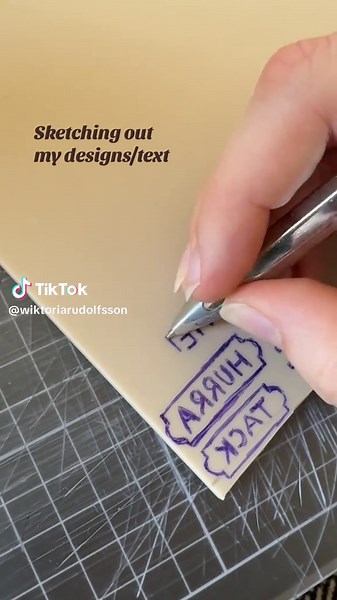 Creating Unique Linocut Stamps for Cards and Tags