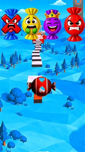 ​Which Candy Ball Survives The IMPOSSIBLE Track Drop?! 🍬😱 #GoingBalls #Shorts #Gaming