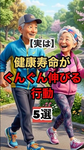 【実は】健康寿命がぐんぐん伸びる行動5選！#雑学 #予防医療 #健康寿命