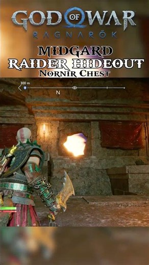 Raider Hideout Chest Puzzle Solved Instantly! ⚔️ #godofwar #shorts