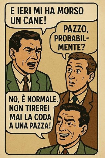 E ieri mi ha morso un cane