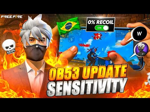 OB53 UPDATE NO RECOIL SENSI🤯🇧🇷|| HACKER LEVEL ACCURACY😱|| NO RECOIL ❌ 💯 WORKING|| FREE FIRE