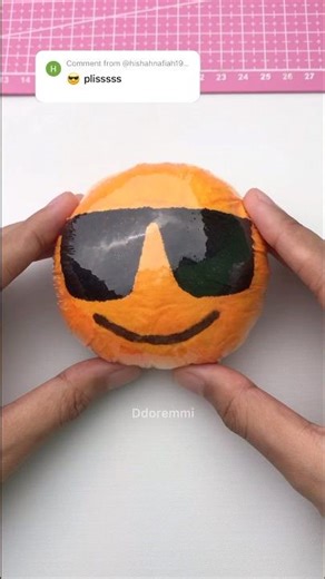 DIY emoji with tissue paper #tutorial #squishy #papercraft #gift #satisfying #diy