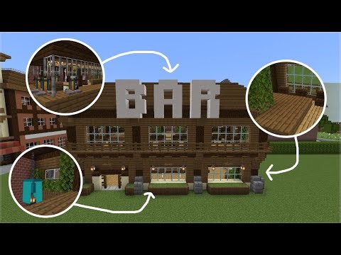 Comment construire un BAR dans MINECRAFT - TUTO 1/2 🤩