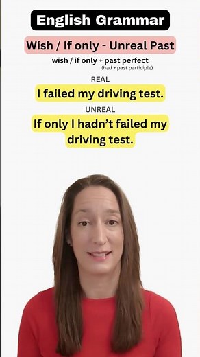I wish / If only (unreal past) - English Grammar