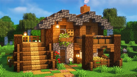 Spruce Starter House Build Minecraft