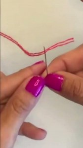 How to start hand embroidery thread without a knot with @artsyneedle