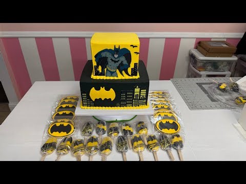 "I'll teach you how to decorate this Batman cake" / step-by-step tutorial!