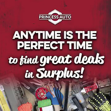 No need to wait for a good reason or the right occasion to visit our Surplus section! Great deals are found every day on reconditioned items, discount tools, recreational items, pet toys, tech accessories, and lots more! 🛠️ | Princess Auto