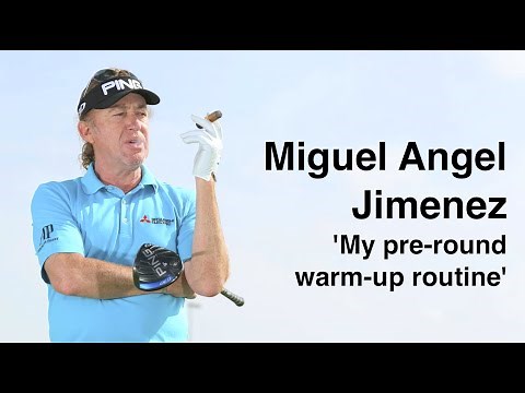 All NEW Miguel Angel Jimenez warm up routine
