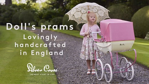 Every one of our beautiful doll’s prams is lovingly hand made by our skilled craftsmen and women - just like the beautiful bespoke model shown here in our video. | Silver Cross
