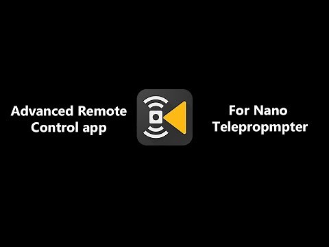 Nano Teleprompter Remote App