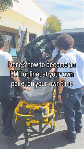 At American EMT Academy, our hybrid EMT program is one of the options we offer for students who need flexibility without sacrificing hands-on training. You’ll complete the academic portion online, working through lectures, chapter assignments, and exams on your own schedule while staying within structured course deadlines. This allows you to balance work, school, or family while progressing through the required EMT curriculum. Once you’ve successfully finished the online coursework, you’ll come 