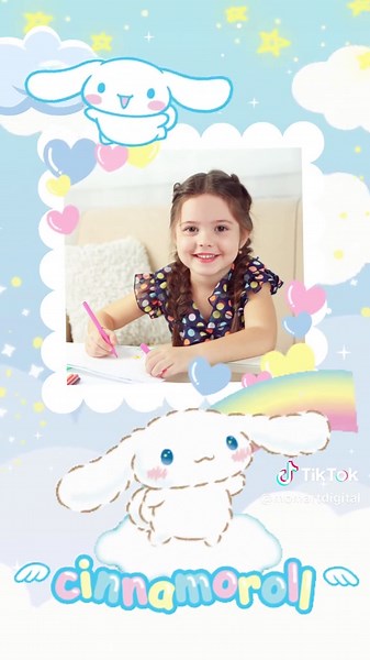 Invitación creativa para cumpleaños de Cinnamonroll