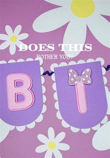 Be honest... does the ribbon showing on the front of a banner bother you? 👀 For years, I threaded ribbon directly through my pennants like everyone else. Then one day I noticed it. And now I can't unsee it 😅 So I started adding a simple tab to the back of each pennant. It keeps the ribbon hidden and gives my birthday banners a cleaner, more professional look. Maybe it's just me... But now I need to know where everyone stands on this craft debate 👇 🎀 Team Hidden Ribbon 🌸Team It Doesn't Matte
