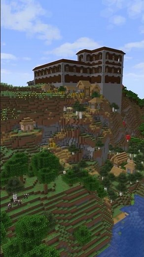 Minecraft Seed With a Village Next To a Woodland Mansion