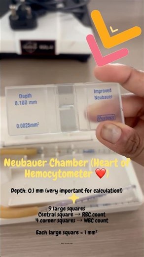 Case3/100:what is Hemocytometer? Manual CBC count ? Neubauer Chamber ?#pathology #medicaleducation