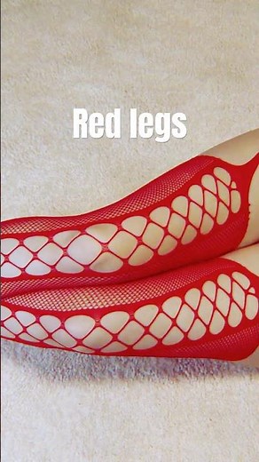 Style Secrets: Transforming Legs with Bold Red Fishnets! 👠❤️ #style #legwear #nylon #aesthetic
