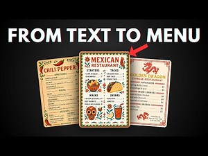 How to Design STUNNING Restaurant Menus with ChatGPT