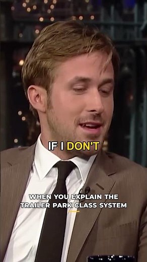 Ryan Gosling Explains the Trailer Park Class System 😂 #ryangosling #Shorts