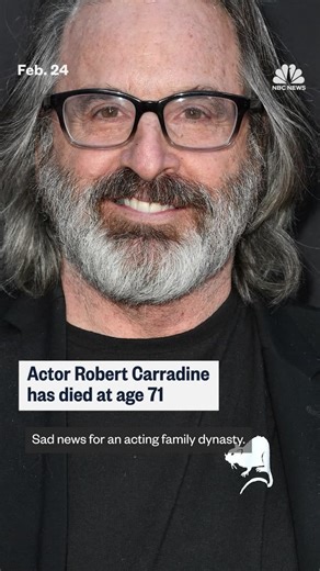 Robert Carradine, the actor known for appearing in the Disney series “Lizzie McGuire” and “Revenge of the Nerds,” has died, his family confirmed. He was 71. | NBC News
